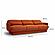 Azalea Rust Orange Velvet Sofa by TOV Furniture