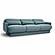 Azalea Powder Blue Velvet Sofa by TOV Furniture