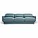 Azalea Powder Blue Velvet Sofa by TOV Furniture