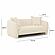 Lou Sandstone Textured Fabric Loveseat by TOV Furniture