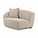 Marion Two-Tone Textured Boucle Loveseat - LAF by TOV Furniture