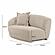 Marion Two-Tone Textured Boucle Loveseat - LAF by TOV Furniture