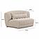 Marion Two-Tone Textured Boucle Armless Loveseat by TOV Furniture