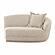 Marion Two-Tone Textured Boucle Loveseat - RAF by TOV Furniture
