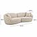 Marion Two-Tone Textured Boucle Sectional by TOV Furniture