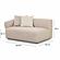 Sylvie Cream Boucle Left Arm 2-Seater Loveseat by TOV Furniture