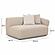 Sylvie Cream Boucle Right Arm 2-Seater Loveseat by TOV Furniture