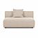 Sylvie Cream Boucle Armless 2-seater by TOV Furniture