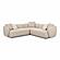 Sylvie Cream Boucle 3-Piece Sectional by TOV Furniture