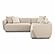 Sylvie Cream Boucle 3-Piece Sectional by TOV Furniture