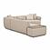 Sylvie Cream Boucle 4-Piece Left Chaise Sectional by TOV Furniture