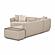 Sylvie Cream Boucle 4-Piece Right Chaise Sectional by TOV Furniture