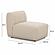 Sylvie Cream Boucle Armless 1-Seater by TOV Furniture