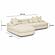 Lulu Cream Boucle Modular LAF Sectional by TOV Furniture