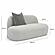 Carraway Grey Upcycled Chenille Loveseat by TOV Furniture