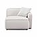 Travie White Sand Performance Corduroy Velvet RAF Corner Chair by TOV Furniture