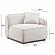 Travie White Sand Performance Corduroy Velvet RAF Corner Chair by TOV Furniture