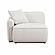 Travie White Sand Performance Corduroy Velvet LAF Corner Chair by TOV Furniture