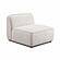 Travie White Sand Performance Corduroy Velvet Armless Chair by TOV Furniture
