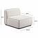 Travie White Sand Performance Corduroy Velvet Armless Chair by TOV Furniture