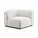 Travie White Sand Performance Corduroy Velvet Corner Chair by TOV Furniture