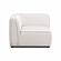 Travie White Sand Performance Corduroy Velvet Corner Chair by TOV Furniture