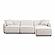 Travie White Sand Performance Corduroy Velvet 4-Piece Modular Sectional by TOV Furniture