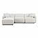 Travie White Sand Performance Corduroy Velvet 4-Piece Modular Sectional by TOV Furniture
