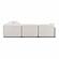 Travie White Sand Performance Corduroy Velvet Modular L-Sectional by TOV Furniture
