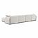 Travie White Sand Performance Corduroy Velvet 6-Piece Modular U-Sectional by TOV Furniture