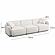 Travie White Sand Performance Corduroy Velvet Modular Sofa by TOV Furniture