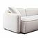 Travie White Sand Performance Corduroy Velvet Modular Loveseat by TOV Furniture