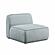 Travie Sea Blue Performance Corduroy Velvet Armless Chair by TOV Furniture