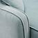 Travie Sea Blue Performance Corduroy Velvet Corner Chair by TOV Furniture