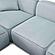 Travie Sea Blue Performance Corduroy Velvet 6-Piece Modular U-Sectional by TOV Furniture