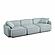 Travie Sea Blue Performance Corduroy Velvet Modular Sofa by TOV Furniture