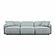 Travie Sea Blue Performance Corduroy Velvet Modular Sofa by TOV Furniture