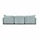 Travie Sea Blue Performance Corduroy Velvet Modular Sofa by TOV Furniture