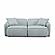 Travie Sea Blue Performance Corduroy Velvet Modular Loveseat by TOV Furniture