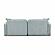 Travie Sea Blue Performance Corduroy Velvet Modular Loveseat by TOV Furniture