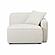 Travie Sand Upcycled Linen RAF Corner Chair by TOV Furniture