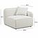 Travie Sand Upcycled Linen RAF Corner Chair by TOV Furniture