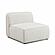 Travie Sand Upcycled Linen Armless Chair by TOV Furniture