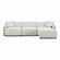 Travie Sand Upcycled Linen 4-Piece Modular Sectional by TOV Furniture