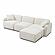 Travie Sand Upcycled Linen 4-Piece Modular Sectional by TOV Furniture