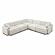 Travie Sand Upcycled Linen Modular L-Sectional by TOV Furniture