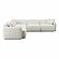 Travie Sand Upcycled Linen Modular L-Sectional by TOV Furniture