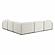 Travie Sand Upcycled Linen Modular L-Sectional by TOV Furniture