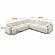 Travie Sand Upcycled Linen Modular L-Sectional by TOV Furniture