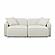 Travie Sand Upcycled Linen Modular Loveseat by TOV Furniture
